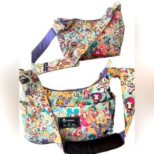 Tokidoki x Ju-Ju-Be Hobo Be Bag – Sandy Beach Print Crossbody Like New